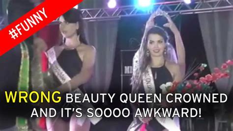 Toe Curling Moment Beauty Queen Is Stripped Of Her Crown Seconds After