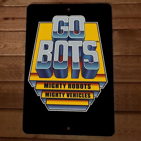 Go Bots Logo Transformers 8x12 Metal Wall Sign Retro 80s Poster Sign