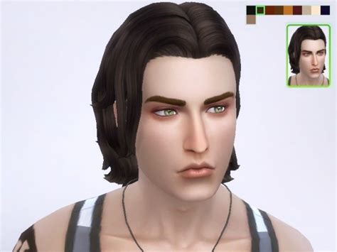 Long Wavy Swept Hair Retexture At Tatyana Name Sims 4 Updates
