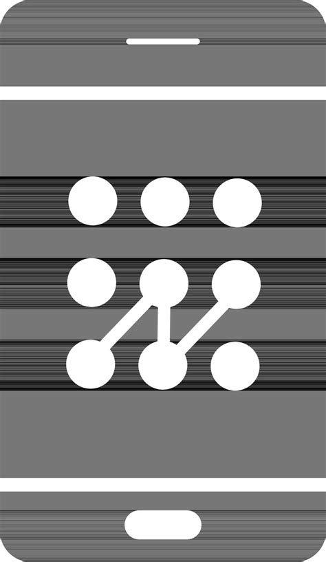 Pattern lock in smartphone. 24336467 Vector Art at Vecteezy