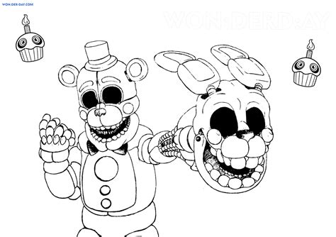 Five Nights At Freddys Coloring Pages Print For Free 120 Images