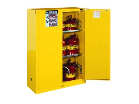Storage cabinets another fundamental means of fire protection is the use of flammable storage cabinets. Flammable Storage Cabinet, Self-Closing Doors, 45 Gallons ...
