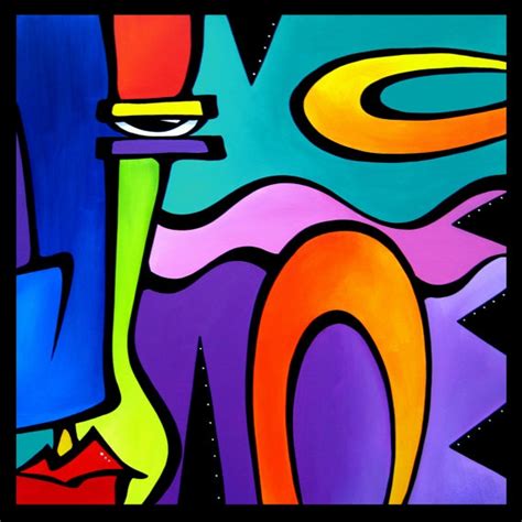 Obstacles Original Abstract Painting Modern Pop Art Contemporary