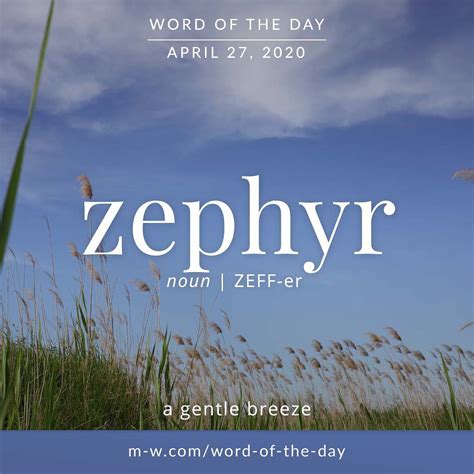 ‘zephyr Is The Wordoftheday Language Languagelearning