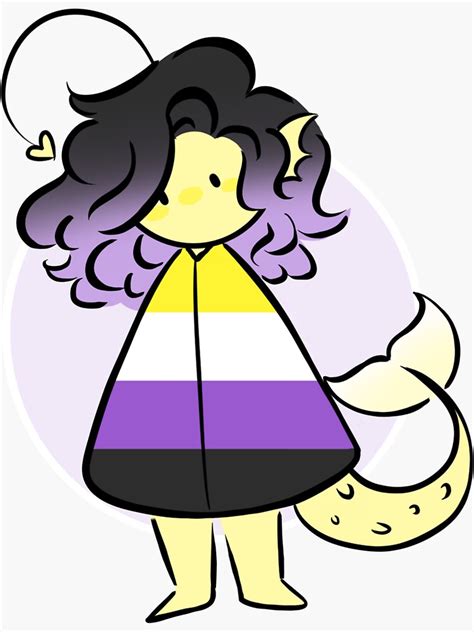 Difference between nonbinary and transgender. "Nonbinary " Sticker by Rainb0w-S0da | Redbubble