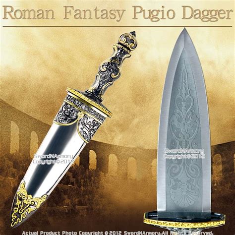 Historical Roman Short Sword Fantasy Pugio Dagger Gladiator Knife With