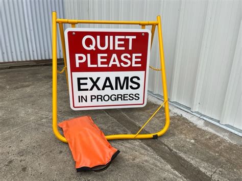 Exams In Progress Signs Quiet Please School Signs Signblitz Australia