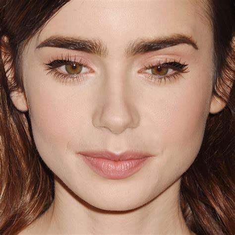 Lily Collins Makeup Bronze Eyeshadow And Burgundy Lipstick Steal Her Style