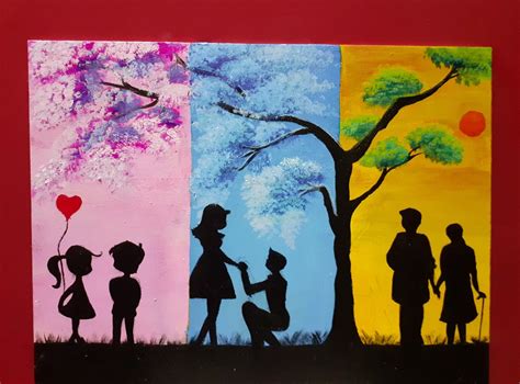 Love Forever Love Canvas Painting Simple Canvas Paintings Diy