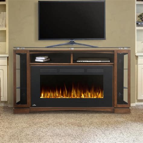 Your fireplace media cabinet is meant to be both functional and beautiful, so your decor preferences can also play a role in your selection. Napoleon Shelton 60-Inch Electric Fireplace Media Console ...