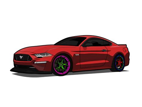 Ford Mustang Vector Illustration And Graphics Inspiration 150630 By