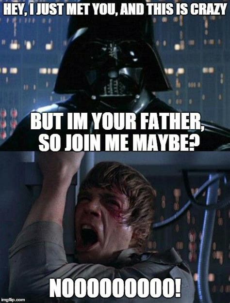 Pin By Lola Sanchez On Lol Star Wars Humor Father Meme Funny Star Wars Memes