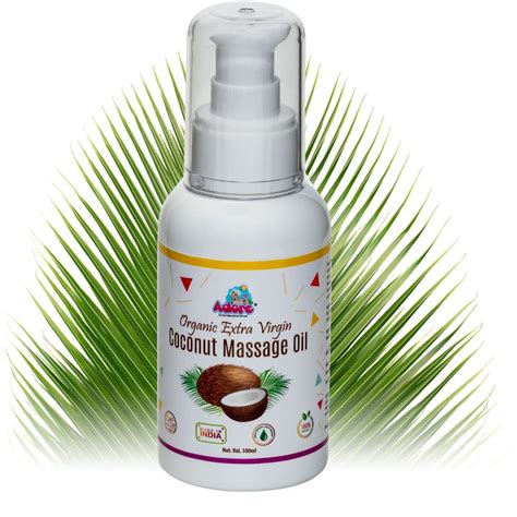 Adore Extra Virgin Cold Pressed Food Grade Coconut Massage Oil 100 Ml