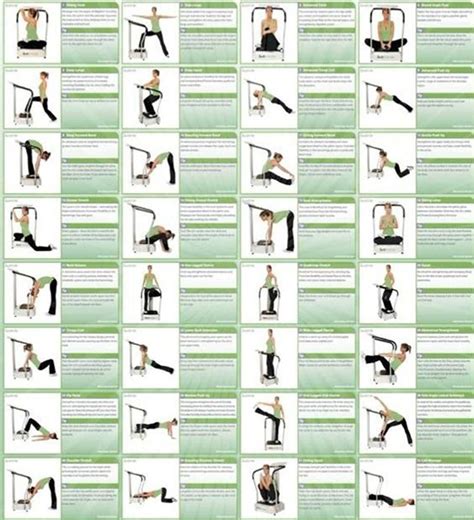 Vibefit Ca Whole Body Vibration Exercise Chart Culte Du Corps Corps