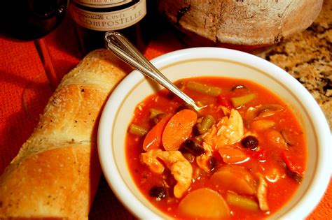 Add the bacon, chicken, peas, and carrots. a kind of love affair: Recipes: French Chicken Stew