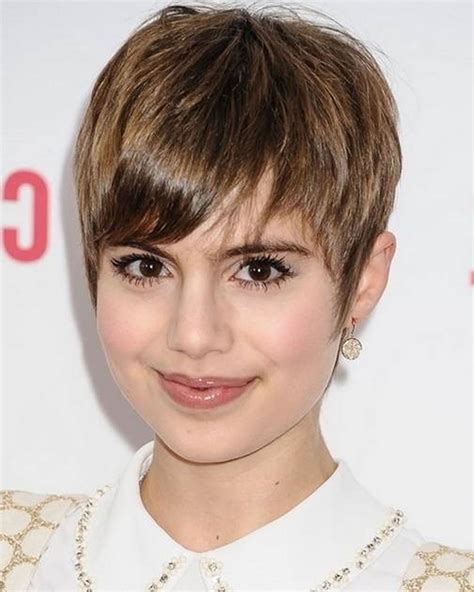Pixie Hairstyles For Round Face And Thin Hair 2018