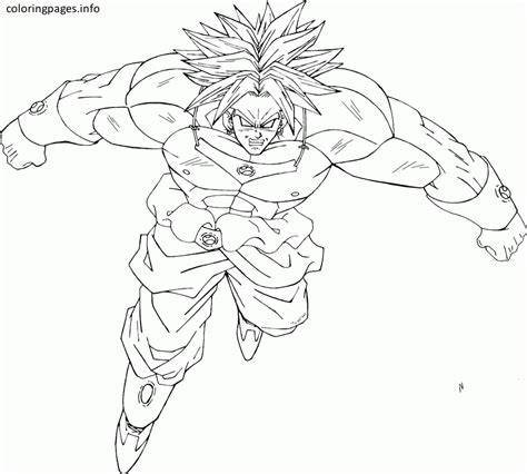 Goku Broly Coloring Pages Coloring Pages Free Coloring Pages