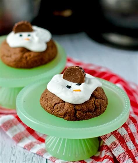Melting Snowman Cookies Karens Kitchen Stories