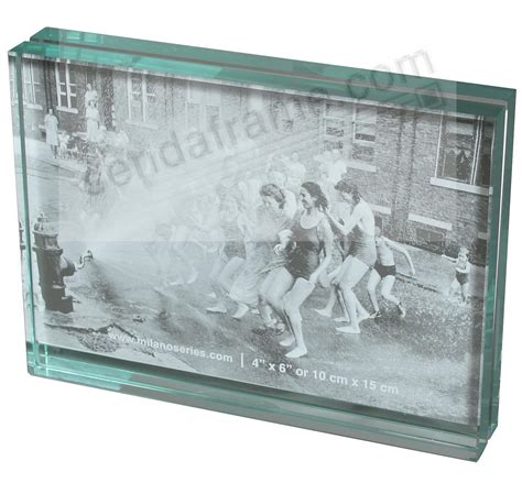 Upgrade to one of these for free: CLARITY glass block 4x6 landscape frame by Milano Series ...