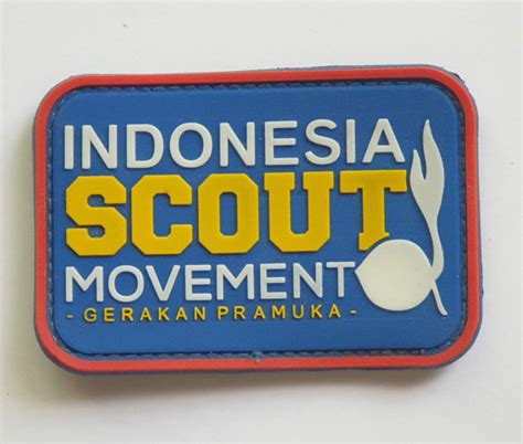 Badge Indonesia Scout Movement Rubber Distro Pramuka