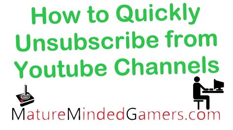 How To Quickly Unsubscribe From Youtube Channels Youtube