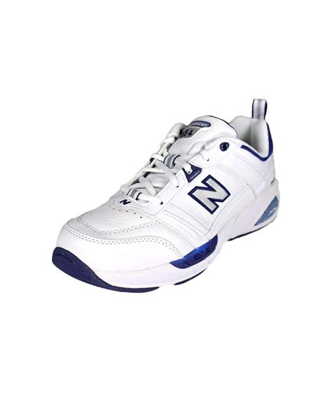 New Balance Mx854 4e Round Toe Synthetic Walking Shoe In White