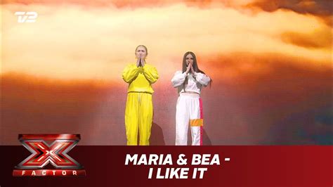 maria and bea synger i like it cardi b feat j balvin and bad bunny live x factor 2019 tv