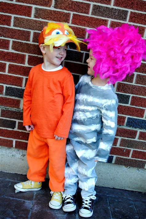 Double The Giggles The Lorax Easy Homemade Halloween Costumes