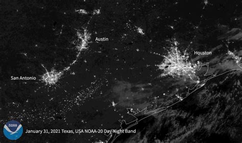 Before And After Satellite Captures Texas Power Outage From Space