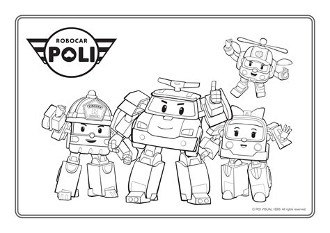 Robocar Poli Free Colouring Pages Images And Photos Finder