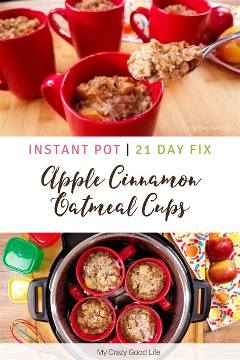 We did not find results for: Instant Pot Apple Cinnamon Oatmeal Cups | 21 Day Fix ...