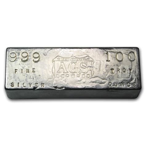 Buy 100 Oz Silver Bar Ags Apmex