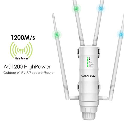 Wavlink Ac1200 High Power Outdoor Wifi Extender Sms