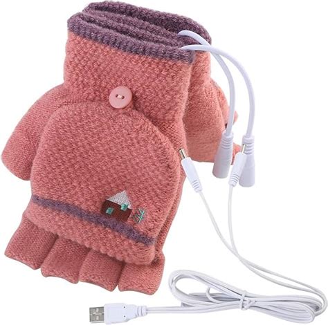 Mens Womens Usb Heated Gloves Mitten Usb Hand Warmers Winter Warm