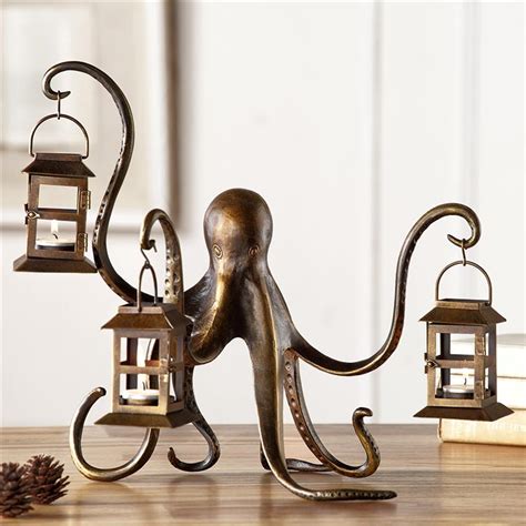 Octopus home décor is not the first thing that comes to mind when designing your interior. Octopus Lantern by SPI Home $154, You Save $56.00