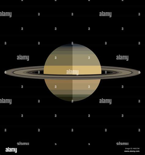 Vector Solar System Planet Saturn Stock Vector Image And Art Alamy