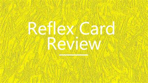 Maybe you would like to learn more about one of these? Reflex Card Review 2019 - Reflexcardinfo.com | Moneyjojo