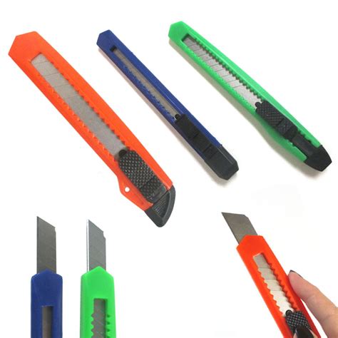 24 Atb Knife Utility Box Cutter Retractable Snap Off Lock Razor Sharp
