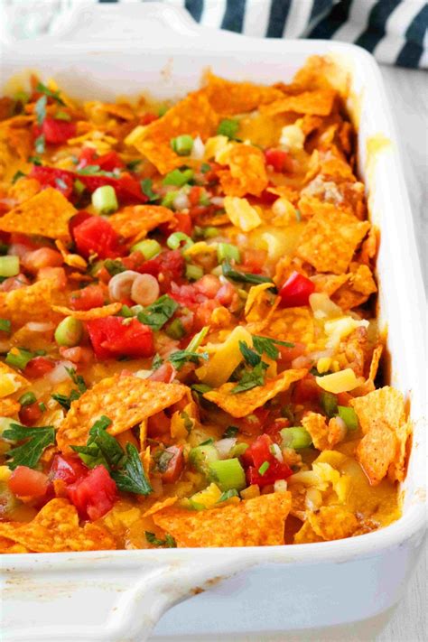 I cover up the bottom of the pan then kinda of break them. Doritos Casserole | Recipe | Dorito casserole, Dinner ...