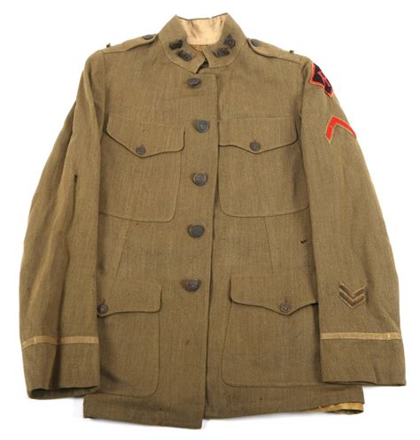 Lot Wwi Us Army Railhead Officer Uniform Tunic