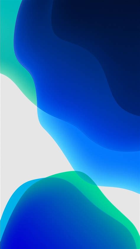 iOS 13 iPadOS Blue Wallpaper Wallpaper - Wallpapers Printed