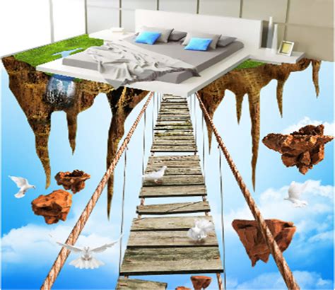 3d Single Plank Bridge 006 Floor Mural Aj Wallpaper Diseño De Suelo