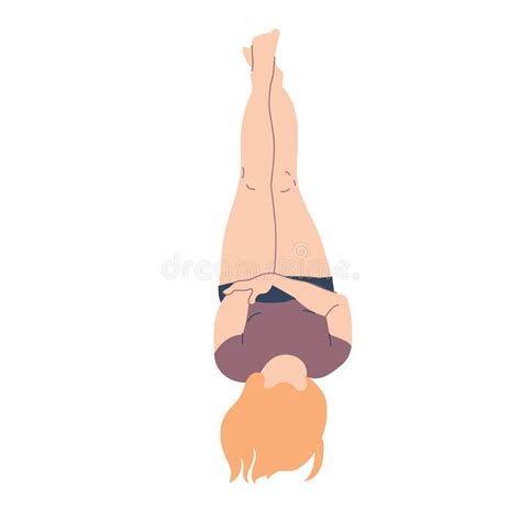 Blonde Woman Lying Legs Up Vector Illustration Stock Vector Illustration Of Vector Cloud