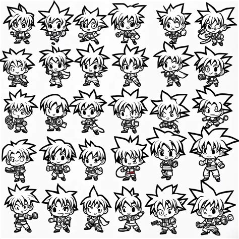 16 Desenhos Para Imprimir E Colorir De Goku Chibi