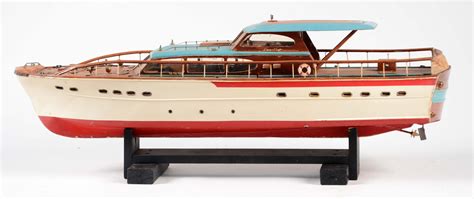 Lot Detail Chris Craft Wooden Model Boat