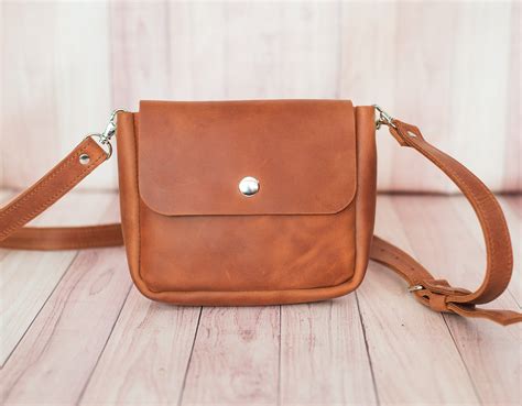 Leather Crossbody Bag Leather Bag Small Leather Crossbody Etsy