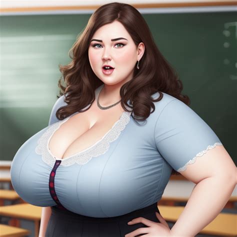 Generator Seni AI Dari Teks Female Teacher Bbw Big Boobs Huge Heavy Breast Img Converter