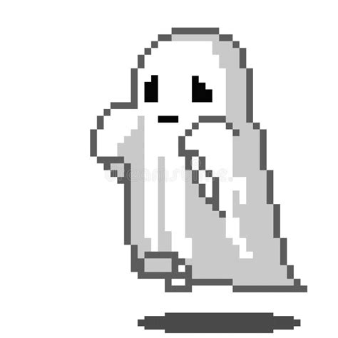 Pixel Art Ghosts Halloween Retro 8 Bit Pixel Ghosts Illustration