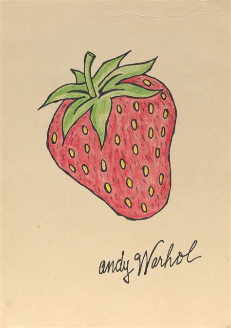 Andy Warhol Strawberry Mutualart