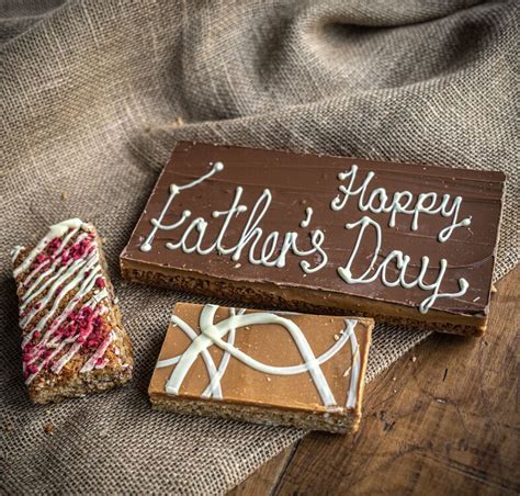 Personalised Fathers Day Message Flapjack Box From £2400